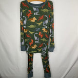 Size 9-10: Little Sleepies Green/Multi Dinosaur Bamboo 2pc PJs
