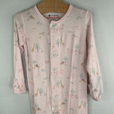Size 3-6m: Magnetic Me Pink/Multi Animals 1pc Footy Pj