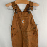 Size 4: Carhartt Brown Flannel Lined Overalls
