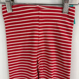 Size 2-3: Baby Boden Red White Striped Leggings