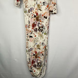 Size NB: Lou Lou White/Multi Floral Nighty Pjs