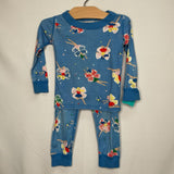 Size 2 (85): Hanna Andersson Blue/Multi Fairies 2pc PJs