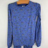 Size 6-7 (120): Hanna Andersson Blue/Multi Outer Space 2pc PJs
