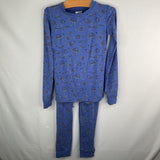 Size 6-7 (120): Hanna Andersson Blue/Multi Outer Space 2pc PJs