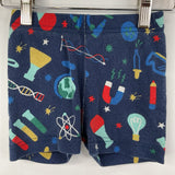 Size 4 (100): Hanna Andersson Navy/Multi Science Kit 2pc Shorty PJs