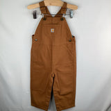 Size 2: Carhartt Brown Canvas Overalls