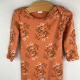 Size 3-6m: Kate Quinn Orange/Multi Floral Long Sleeve Romper