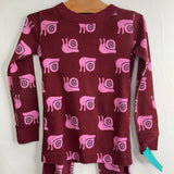 Size 4 (100): Hanna Andersson Purple/Pink Snail2pc PJs