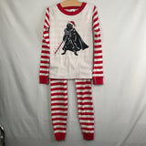 Size 8 (130): Hanna Andersson White/Red/Black Darth Vader 2pc Holiday PJs