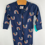 Size 3-6m (60): Hanna Andersson Blue Rainbow 1pc PJs