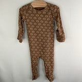 Size 3-6m: Kate Quinn Brown Cat 1pc Footy PJs