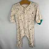 Size 3-6m: Rylee + Cru Creme Grey Stars 1pc PJs