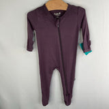 Size NB: Kyte Purple 1pc Footy PJs