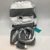 Baby K'Tan Grey White Striped Wrap Carrier