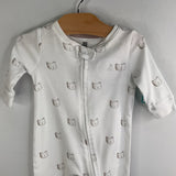 Size 0-3m: Gap White Bears 1pc Footy PJs
