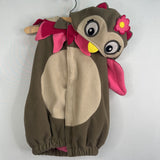 Size 2-3: Old Navy Brown/Pink Owl 2pc Onesie