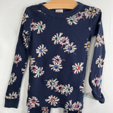 Size 5 (110): Hanna Andersson Blue/Multi Floral 2pc PJs
