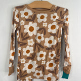 Size 4: Little Sleepies Brown/White Floral 2pc PJs