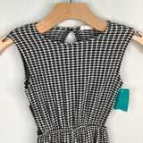 Size 7: Zara Black/White Gingham Tank Romper