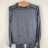 Size 5-6: Patagonia Heathered Blue Capilene Base Layer 2pc Set