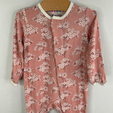 Size 0-3m: Magnetic Me Pink/White Floral Footy PJs