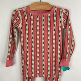 Size 4 (100): Hanna Andersson Pink/Multi Striped Tree 2pc PJs