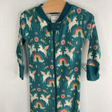 Size 12-18m (75): Hanna Andersson Blue/Multi Unicorn 1pc PJs