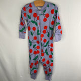 Size 12-18m (75): Hanna Andersson Purple/Red/Green Cherry 1pc PJs