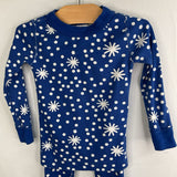 Size 3 (90): Hanna Andersson Blue/White Polka Dot 2pc PJs