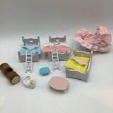 Calico Critter Assorted Triplet's Bedroom Furniture