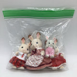 Calico Critter Rabbit Family of 4