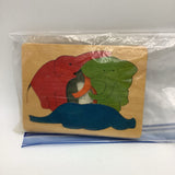 George Look Wooden Layer Puzzle - Elephants