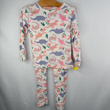 Size 4: Gap Pink/Multi Dinosaurs 2pc PJs