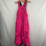 Size 4: Columbia Hot Pink Fleece Lined Snow Bibs
