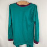 Size 8: Wee Woolies Blue 100% Merino 2pc Baselayer Set
