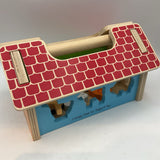 BigJigs Wooden Barn Animal Shape Sorter