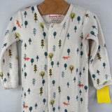 Size 9-12m: Magnetic Me White/Multi Trees Footy PJs