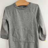 Size 6-12m: Primary Heathered Grey Snap Romper