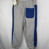 Size 4 (100): Hanna Andersson Grey/Navy Drawstring Cozy Pants