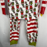 Size 5 (110): Hanna Andersson Green/Red Grinch 2pc Holiday PJs