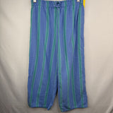 Size 9: Next Blue/Green Striped Soft Waist Drawstring Pants