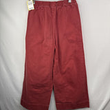 Size 10 (140): Hanna Andersson Brick Red Soft Waist Wide Leg Jeans