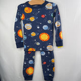 Size 4 (100): Hanna Andersson Navy/Multi Outer Space 2pc Pjs