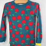 Size 4 (100): Hanna Andersson Blue/Red Apples 2pc Pjs