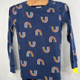 Size 4 (100): Hanna Andersson Navy/Multi Rainbow 2pc Pjs