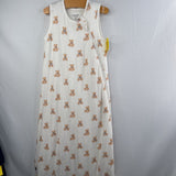 Size M: Kyte 1.0 TOG White/Brown Teddy Bears Sleepsack