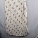 Size M: Kyte 1.0 TOG White/Brown Teddy Bears Sleepsack