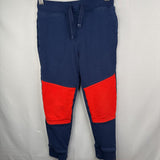 Size 6-7 (120): Hanna Anderson Blue/Red Drawstring Pants