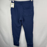 Size 6-7 (120): Hanna Anderson Blue/Red Drawstring Pants