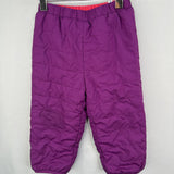 Size 12-18m: Columbia Purple/Pink Reversible Poly Fill Fleece Pants